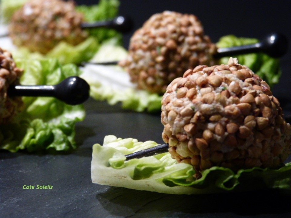 Boulettes de chèvre frais & kasha